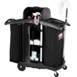 RUBBERMAID CARRO DE CAMARISTA EXECUTIVE COLOR NEGRO DE ALTA SEGURIDAD