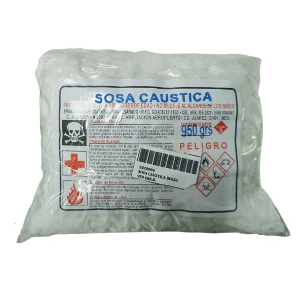 SOSA CAUSTICA BOLSA 950GRS